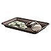mDesign Storage Organizer Tray for Bathroom Vanity Countertops, Closets and Dressers - Holder for Guest Hand Towels, Watches, Earrings, Makeup Brushes, Reading Glasses, Perfume - Bronze