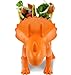 Triceratops Taco Holder - Dinosaur (Holds 2 Tacos!) Orange Color - for Jurassic