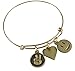 Emoji Charm Bracelet (Peace. Love. Happiness. - Antique Gold)