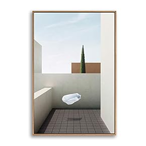 Framed Canvas Wall Art for Living Room, Bedroom Colorful Corridor Canvas Prints for Modern Home Decoration Ready to Hang - 16"x24" inches