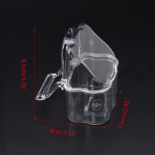 Oranmay 2Pcs/Set Acrylic Bird Feeder Cage Hanging Dish Feeder Dispenser Drinker Supplies - Thumbnail 7