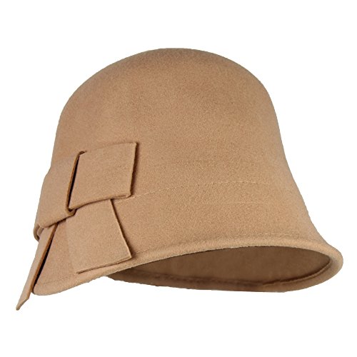 Wool Vintage Winter Cloche Hat w 