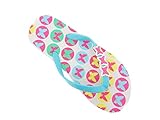 Chatties Girls Printed Flip Flops with Assorted Rubber Charms - Assorted colors