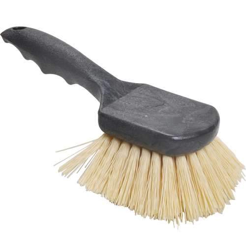 Utility Scrub Brush With Polypropylene Bristles 8"