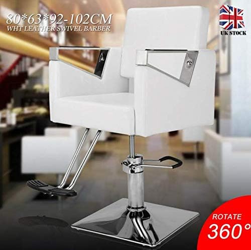 Adjustable PU Leather Swivel Chair Hairdressing Barber Hair Cut Salon Furniture