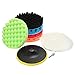 MATCC 7Pcs 7inch Polishing Pads,Sponge and Woolen Polishing Waxing Buffing Pads Kits with M14 Drill Adapter, 7inchs