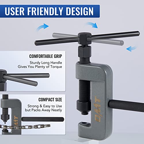 OMT Chain Breaker, 19pc Chain Breaker Tool Kit with C Frame 3 Anvils 5