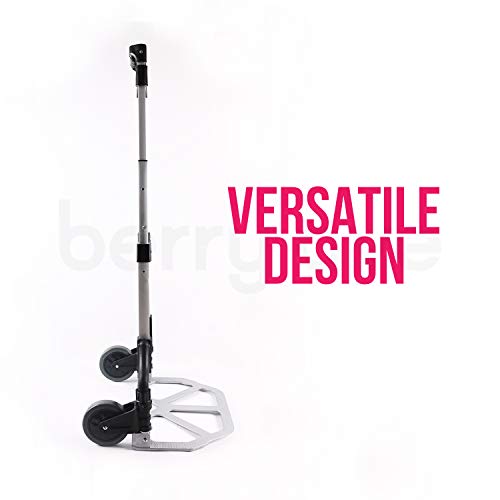 image for Berry Ave Foldable Hand Cart – Easy Folding Hand Truck – Aluminum 