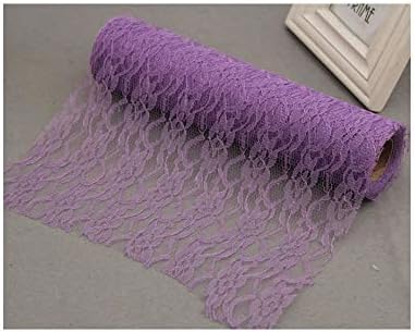 Tulle Roll Spool Lace 12"X10Yards DIY Netting Fabric for Wedding Party Table Runner Chair Sash Floral Venue Decor,Purple