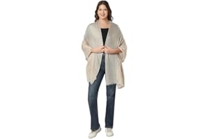 BNH Fashion Wool Tensil Super Soft Dobby Pashmina Stoles Shawl Scarf Wrap for Women (Size: 80x28 Inches)