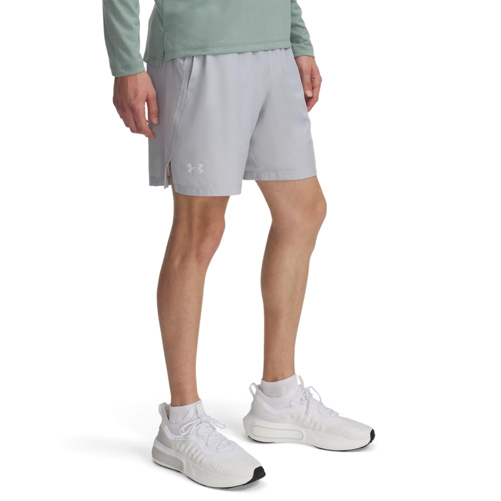 Under Armour Men's Launch Run 7-inch Shorts, (012) Mod Gray/White/Reflective, X-Small Image