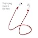 Airpods Protective case with Strap Silicone Cover Keychain Strap for Apple Airpod Accessories - Red by GIM