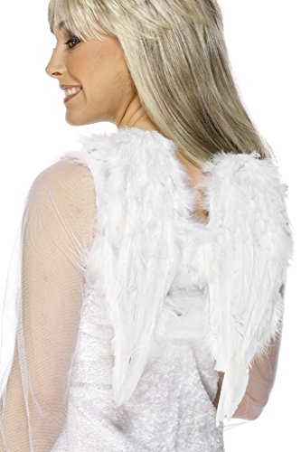 Angel Wings, White, Feathered, 30cmx40cm / 12inx16in