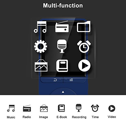 AGPTEK-16GB-MP3-Player-Lossless-Sound-Music-Player-with-FM-RadioVoice-Recorder-Supports-up-to-64GB-80-Hours-PlaybackA20S-Dark-Blue