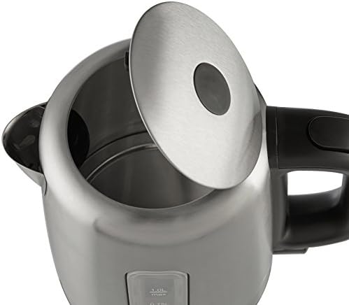 AmazonBasics Bouilloire électrique en acier inoxydable - 1 litre - Cuisine A Vivre AmazonBasics Bouilloire électrique en acier inoxydable - 1 litre