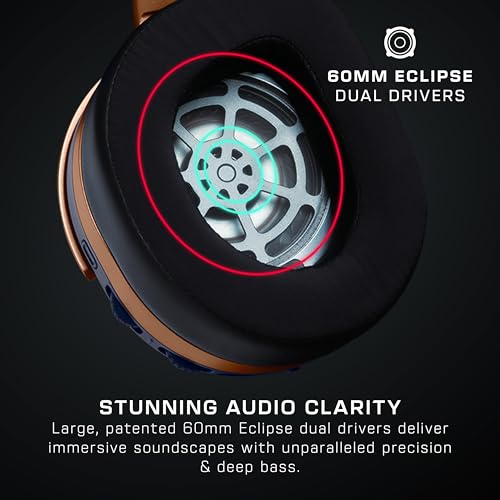 Turtle Beach Stealth 700 Gen 3 Auriculares inalámbricos multiplataforma amplificados para juegos para Xbox Series X|S, Xbox One, PC, PS5, dispositivos móviles - Controladores de 60 mm, micrófono con cancelación de ruido AI, Bluetooth, batería de 80 horas - Cobalto