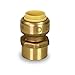 Supply Giant VQGD12 1/2 Inch Long Push X Female Adapter for Push-Fit Fittings, Made with Lead-Free DZR Forged Brass, Connects PEX, CPVC & Copper, Pre-Lubricated Quick Installation