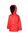 OAKI Toddler and Kids Rain Jacket, Red/Black 6/7