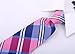 Buffalo Plaid for Men - Woven Necktie - Blue and Pink