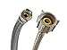 Fluidmaster B1T06 Toilet Connector, Braided Stainless Steel - 3/8 Female Compression Thread x 7/8 Female Ballcock Thread, 6-Inch Length