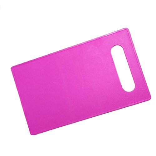 Glorrt Cutting Board Flexible Plastic Cutting Board Mats Non - slip Fruit Rubbing Panel Kitchen Baby Table Mat (L)
