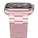iiteeology Compatible for Apple Watch Band 38mm 40mm, Upgraded Version Solid Slim Metal iWatch Strap for Apple Watch Series 4/3/2/1 Pink Rose Gold Women