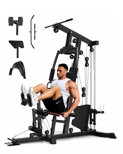 Home Gym Multifunctional Workout Station – 35+ Full Body Exercises, Adjustable…