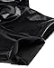 YiZYiF Sexy Women's Black Leather Look Catsuit Bodysuit with Zipper Crotch