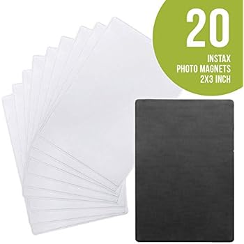 Sticky Shoot - 2x3 Inch Magnetic Picture Stickers for All Instax, Fujifilm and Polaroid Cameras - Adhesive Instant Photo Magnets for Instax mini,Zink and Snap films.