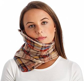 Super Soft Neck Support Travel Pillow - Machine Washable (Checkered)