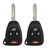 Keyless2Go New Uncut Keyless Remote Head Key Fob Replacement for OHT692713AA OHT692427AA (2 Pack)