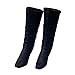 Black 1/6 Scale High Heel Long Boots Shoes Accessories for 12 inch Female Action Figure Body