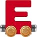 Maple Landmark NameTrains Bright Letter Car E - Made in USA (Red)