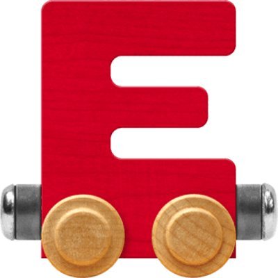 NameTrain Bright Letter Car E - Made in USA (Red)