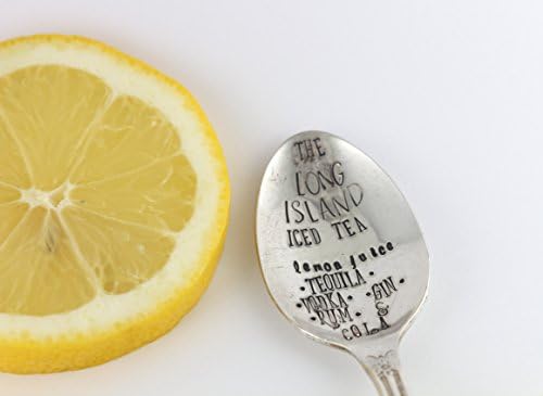 Long Island Iced Tea Silver Cocktail Stirrer Long Spoon Gift - Custom - Vintage Silverware - Flatware