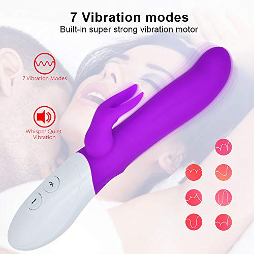 Otouch Wireless and Powerful Electric Wand Massager Female G-Spot Rabbit Vibrator Rechargeable&Waterproof Handheld Vagina Stimulator Adult Toy for Woman Personal Sex Massage Stick(Purple)