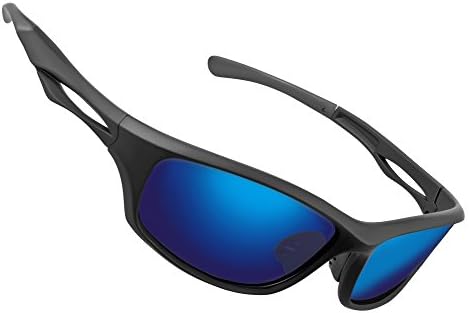 AOKNES Polarized Sports Cycling Glasses Goggles for Men Women with 3 Interchangeable Lenses