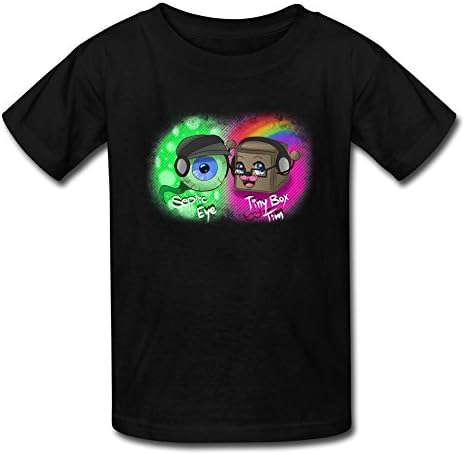 XIULIAN Jacksepticeye Eyeball Kid's T-shirts XL Black