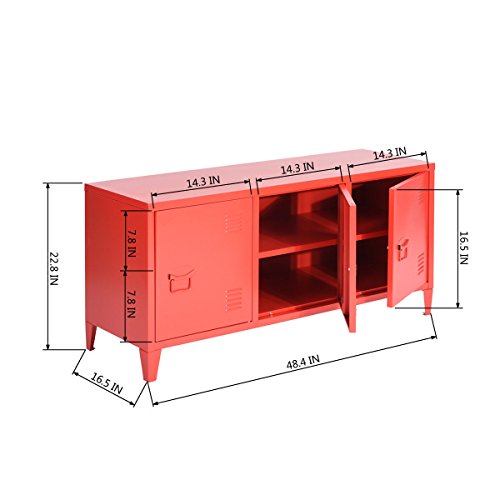 HouseinBox Office File Storage Metal 3 Door Cupboard Locker