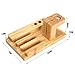 iVAPO MM607 3-in-1 Bamboo Body Apple Watch, iPhone & iPad Stand for Apple iWatch 38mm/42mm, iPhone 5s, 6, 6 Plus, iPad Air, iPad Air 2, iPad mini