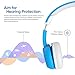 iClever HS19 Kids Headphones with Microphone - Stereo Headphones with Volume Limiter 85/94dB, Sharing Port, Foldable Wired Headphones for Online Class/School/Airplane/Laptop/iPad/Tablet