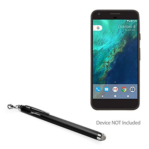 Google Pixel Stylus Pen, BoxWave [EverTouch Capacitive Stylus] Fiber Tip Capacitive Stylus Pen for Google Pixel - Jet Black