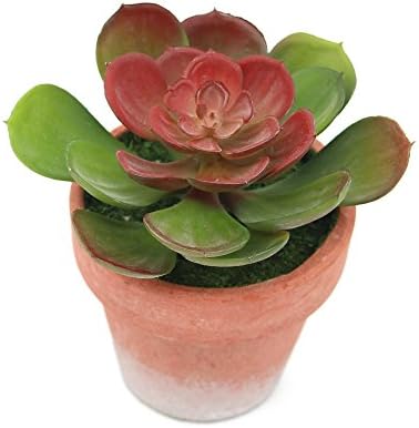 VIMI Small Artificial Foliage Plants Potted , Decor Bonsai for Home , Office and Garden Decorations , 4.7 inch