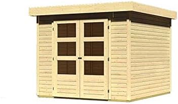 Karibu Woodfeeling Gartenhaus Askola 3 5 Natur 19 Mm Amazon De Garten