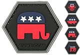 Evike Operator Profile PVC Hex Patch Political Party Series - Republican - (67080)