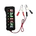 Manfiter Car Battery Tester & Alternator Tester for 12v, Test Battery Condition & Alternator Charging (LED Indication)