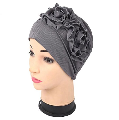 Luckystaryuan 3Pack Womens Chemo Hat Beanie Turban Headwear for Cancer Patients (Style 1) - Thumbnail 3