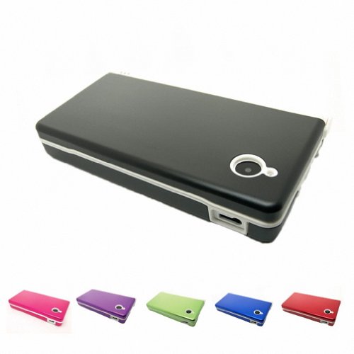 BLACK Nintendo DSi NDS i NDSI Aluminum Metal Case Skin Protector Cover + Free Screen Protectors (Many Colors Available)