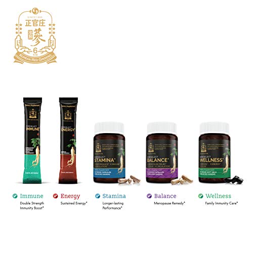 KORESELECT Men's Stamina 30 Capsules Korean Red Panax Ginseng Extract