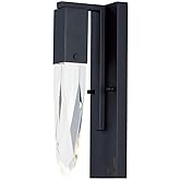 ET2 Quartz-6W 1 LED Wall Sconce-4.75 Inches Wide by 14.5 inches high-Black Finish
